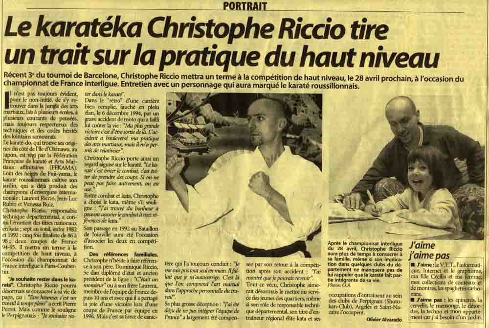 article sur Christophe